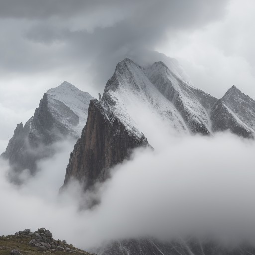 【登山】雷予報が出た時の判断 | 山頂を諦めて下山するタイミング をイメージした 山 の写真