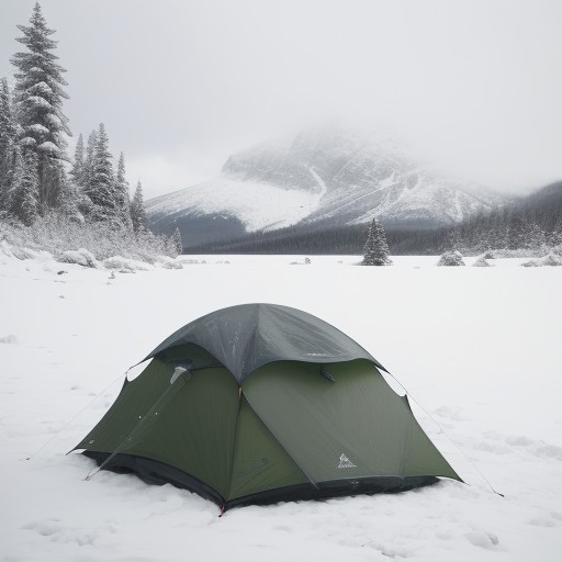 【冬山】テント内の結露を防ぐ方法 | 快適に過ごすための対策とコツ をイメージした 冬、山、冬 の写真