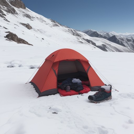 【低体温症】登山の濡れた靴への対処法 | 体温を逃がさない対策と手順 をイメージした 冬、山 の写真