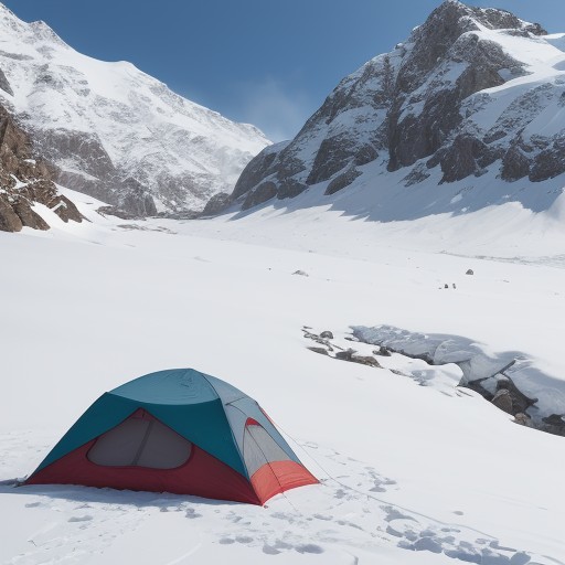 【雪崩】登山の停滞判断 | 安全なルート選びとリスク管理 をイメージした 雪景色、山、雪景色 の写真