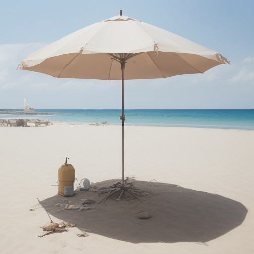 【ビーチパラソル】故障した骨の直し方 | 自宅でできる修理手順 をイメージした 夏 の写真