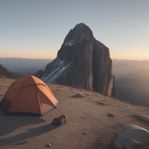 【登山】初心者のための計画的な時間配分 | 山行スケジュールと注意点 をイメージした 秋、山、夕日 の写真