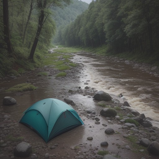 【川の増水】上流の雨による水位の変化 | 安全な撤収のタイミング をイメージした 川、川 の写真