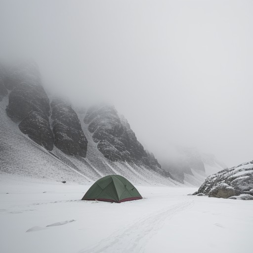 【登山】霧で視界が悪くなった時の歩き方 | 安全な対処法と準備 をイメージした 山、冬 の写真