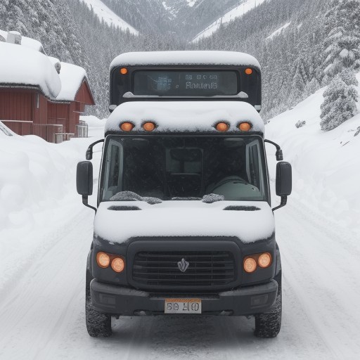【登山】登山口への行き方 | 車とバスでの移動ルートを解説 をイメージした 冬、雪景色、山、登山道 の写真