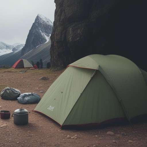 【キャンプ】最小限の装備で過ごす | 山の中での一泊体験 をイメージした 山 の写真