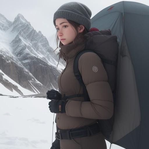 【登山ザック】女性向けの選び方 | 体格に合うサイズの決定方法 をイメージした 冬、山 の写真