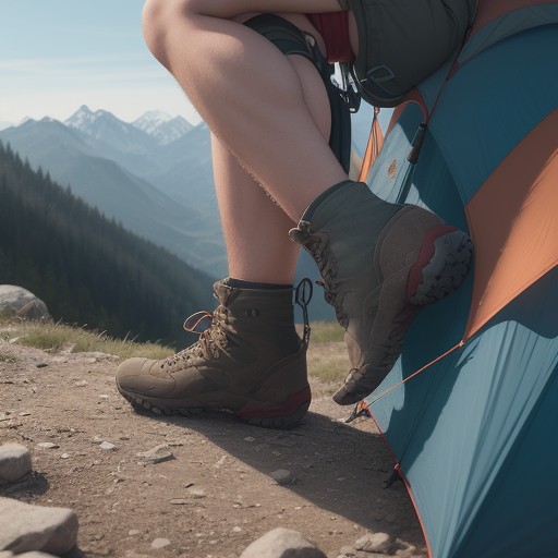 【登山グッズ】足の疲労を減らす道具 | 山歩きの負担を軽くする方法 をイメージした 山、ハイキング の写真