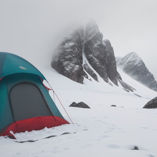 【登山】霧での停滞判断 | 安全に下山するための基準 をイメージした 山、冬 の写真