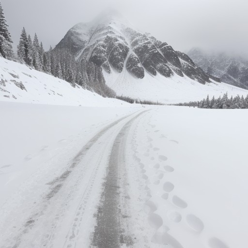 【冬山】凍結路面を歩くための装備 | 滑り止めの選び方と使い方 をイメージした 冬、雪景色、山、冬 の写真