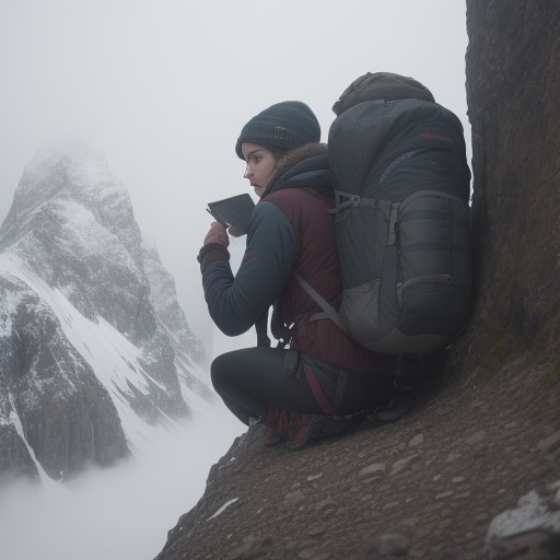 【登山】霧でのルート確認 | 停滞判断の基準と安全な下山方法 をイメージした 山、登山道 の写真