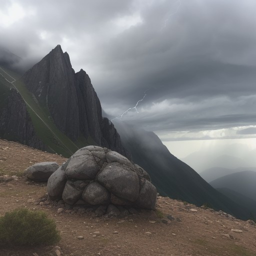 【登山】雷予報が出た時の判断 | 山頂を諦めて下山するタイミング をイメージした 山 の写真