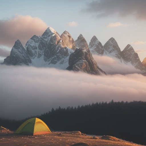 【山岳写真】構図を決めるコツ | 山の景色を撮る方法 をイメージした 山、朝日、夕日 の写真