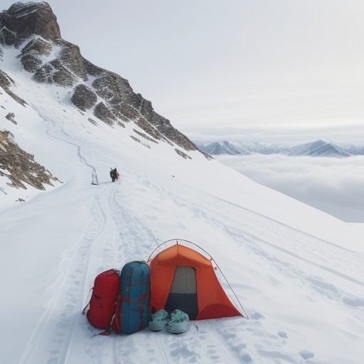 【登山】氷化した道の歩き方 | 滑り止めと装備の選び方 をイメージした 冬、雪景色、山、冬、山 の写真