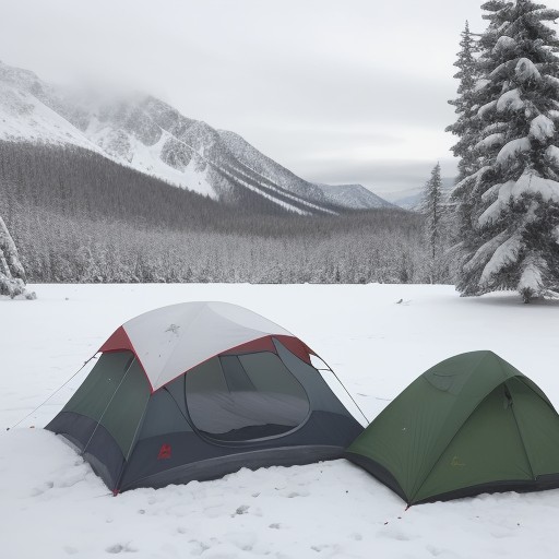 【冬山】テントの結露を防ぐ方法 | 快適な睡眠のための対策とコツ をイメージした 冬、山、冬 の写真