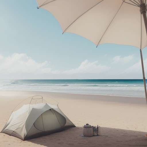 【ビーチパラソル】故障した骨の直し方 | 自宅でできる修理手順 をイメージした 夏 の写真