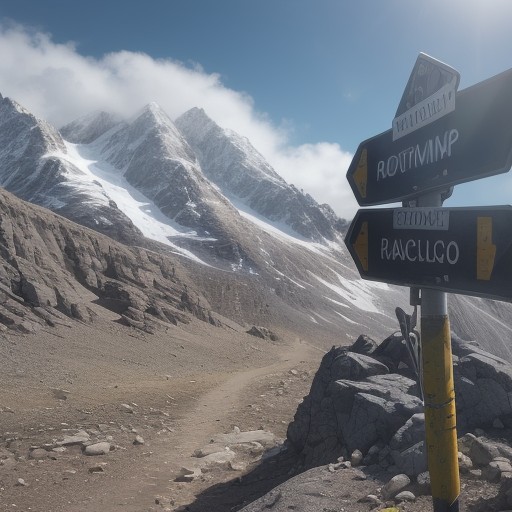 【登山】分岐での迷わない判断方法 | 地図と標識の確認手順 をイメージした 山 の写真