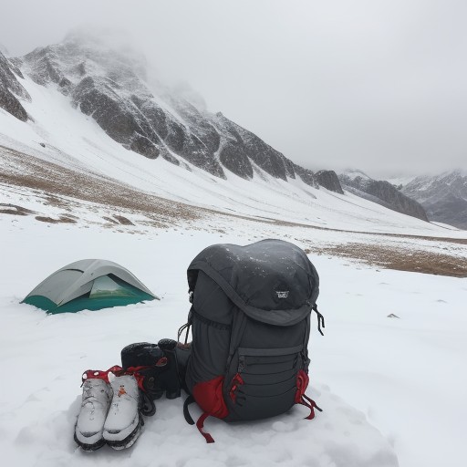 【登山】霊峰の参拝ルート | 山頂までの道のりと歩き方 をイメージした 雪景色、山、ハイキング の写真