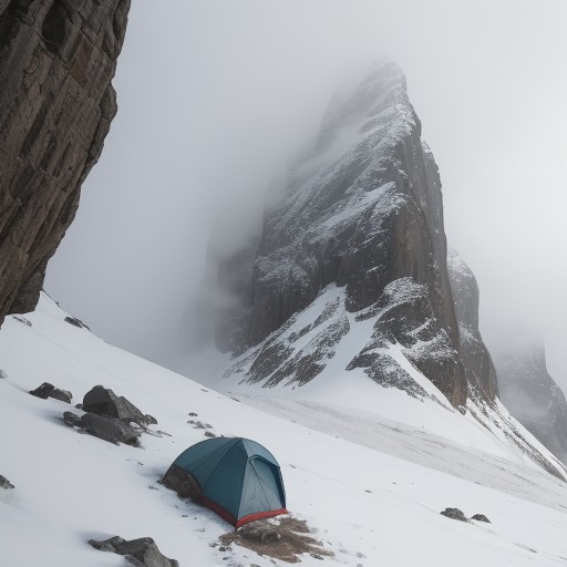 【登山】霧での停滞判断 | 安全に下山するための基準 をイメージした 山 の写真
