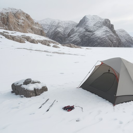 【登山用テント】ペグの選び方 | 地質に合わせた使い分けと種類 をイメージした 雪景色、山 の写真