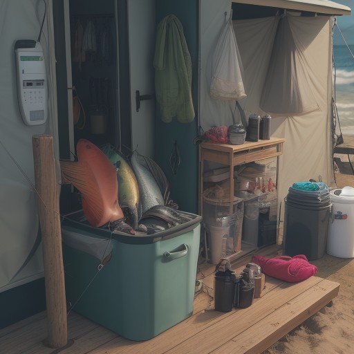 【海釣り道具】100均グッズで片付ける | 収納のアイデアと方法 をイメージした自然風景の写真