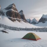 【低体温症】登山の濡れ対策以外の予防法 | 体温を維持する服装と準備 をイメージした 広角の風景、山 の写真