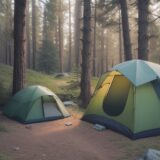【キャンプ】怪我への救急処置 | 判断すべき優先度の順番 をイメージした 広角の風景 の写真