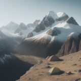 【登山】稜線の歩き方 | 安全な避難ルートの確認方法 をイメージした 広角の風景、山、稜線 の写真