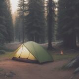 【バーナー】キャンプ用道具の選び方 | 燃料の種類と使い分け をイメージした 広角の風景 の写真