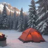 【キャンプバーナー】消し忘れを防ぐ方法 | 安全な火の扱い方と対策 をイメージした 広角の風景 の写真