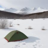 【山菜】雪解け後の採取時期 | おすすめの場所と注意点 をイメージした 広角の風景、雪景色 の写真