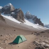 【登山】砂礫帯の歩き方 | 足元の滑り止めと装備の対策 をイメージした 広角の風景、山 の写真