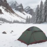 【低体温症】登山の濡れ対策以外の予防策 | 体温を維持する方法 をイメージした 広角の風景、山 の写真