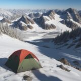 【登山】稜線を歩くルート | 山頂から見える景色と歩き方 をイメージした 広角の風景、稜線、ハイキング の写真