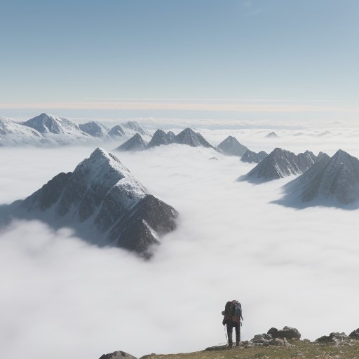 【雲海】稜線を歩く日の予測方法 | 山行計画の立て方 をイメージした 広角の風景、稜線、山 の写真
