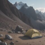 【登山】疲労を取り除くケア方法 | 体を休めて次へ備える習慣 をイメージした 広角の風景、山 の写真