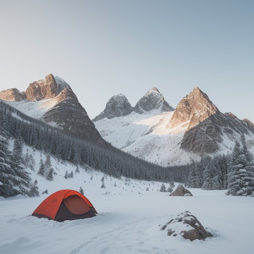【登山】早朝の気温低下への備え | 装備と服装の選び方 をイメージした 広角の風景、山 の写真
