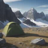 【登山】稜線を歩くための装備 | 軽量化で足取りを変える方法 をイメージした 広角の風景、山、稜線 の写真