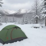 【残雪期の山歩き】服装の選び方 | 雪山での体温調節と装備のコツ をイメージした 広角の風景、ハイキング、雪景色 の写真