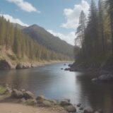 【川の生き物採取】法律のルール | 地域の違いと注意点 をイメージした 広角の風景、川 の写真