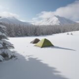 【山菜採取】標高ごとの見頃 | 旬の場所を探すコツ をイメージした 広角の風景、山頂 の写真