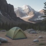 【登山】稜線を歩くルート | 疲労回復に役立つケア方法 をイメージした 広角の風景、稜線 の写真