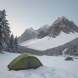【登山用ギア】買い替えのタイミング | 道具を使う期間と選び方 をイメージした 広角の風景、山 の写真