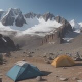 【登山】日差しの対策で疲れを減らす | おすすめの道具と方法 をイメージした 広角の風景、山 の写真