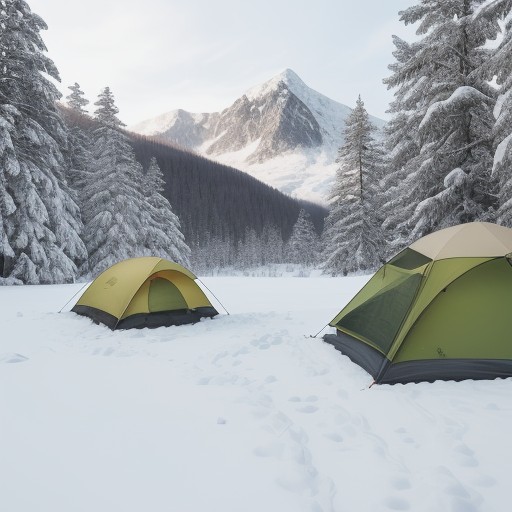 【冬山】テント内の結露を防ぐ方法 | 道具選びと運用のコツ をイメージした 広角の風景、山、冬 の写真