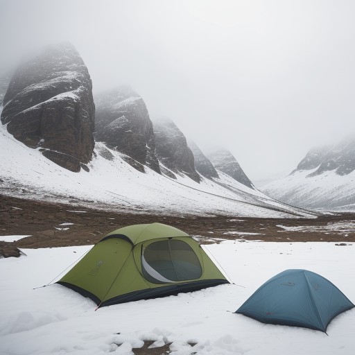 【低体温症】登山の濡れ以外の原因 | 体を温めるための準備と対策 をイメージした 広角の風景、山 の写真