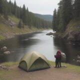 【川釣り】流れの巻き込みを防ぐ | おすすめの対策グッズ紹介 をイメージした 広角の風景、川 の写真
