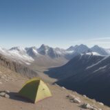 【登山】稜線を歩いた後の足の疲れ | 効果的な解消方法とケアの手順 をイメージした 広角の風景、山、稜線 の写真