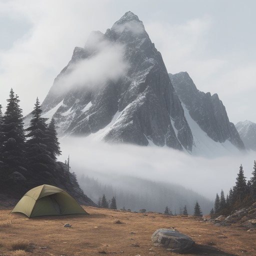 【登山】稜線を歩くときの霧 | 視界を取り戻す方法と注意点 をイメージした 広角の風景、山、稜線 の写真