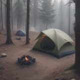 【キャンプバーナー】煤取りの手順 | おすすめの道具の選び方 をイメージした 広角の風景 の写真
